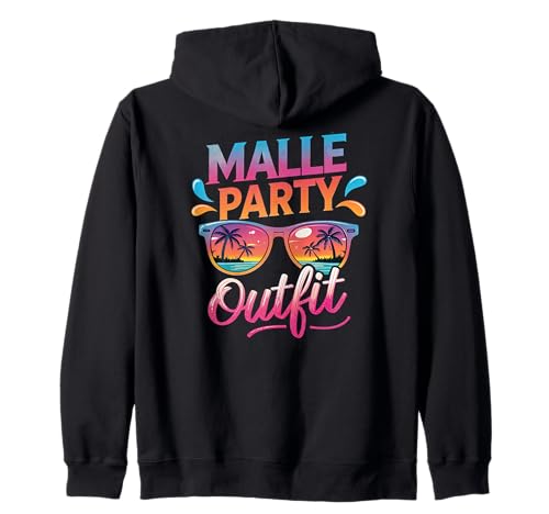 Malle Party Gruppenshirt Mallorca Outfit Damen Herren Party Kapuzenjacke Malle Party Gruppenshirt Mallorca Outfit Damen Herren Party Kapuzenjacke von Lustige Party Köstüme Frauen Männer Urlaub