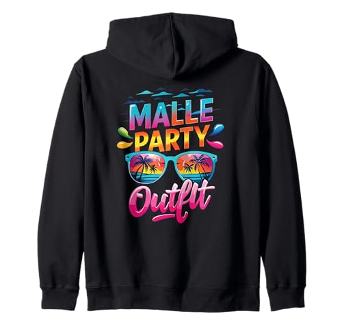 Malle Party Gruppenshirt Mallorca Outfit Damen Herren Party Kapuzenjacke Malle Party Gruppenshirt Mallorca Outfit Damen Herren Party Kapuzenjacke von Lustige Party Köstüme Frauen Männer Urlaub