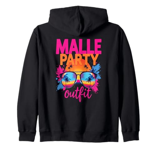 Malle Party Gruppenshirt Mallorca Outfit Damen Herren Party Kapuzenjacke Malle Party Gruppenshirt Mallorca Outfit Damen Herren Party Kapuzenjacke von Lustige Party Köstüme Frauen Männer Urlaub