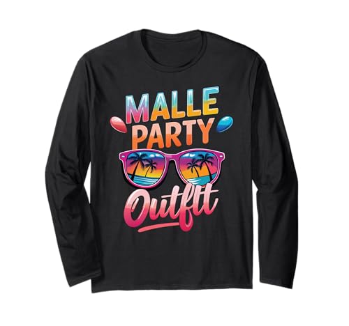 Malle Party Gruppenshirt Mallorca Outfit Damen Herren Party Langarmshirt Malle Party Gruppenshirt Mallorca Outfit Damen Herren Party Langarmshirt von Lustige Party Köstüme Frauen Männer Urlaub