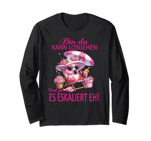 Malle Party Gruppenshirt Mallorca Outfit Damen Herren Party Langarmshirt von Lustige Party Köstüme Frauen Männer Urlaub