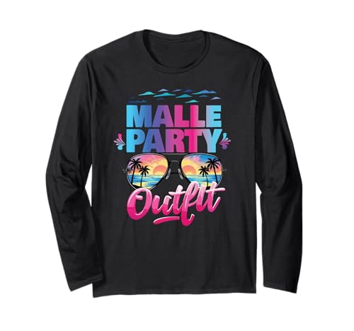 Malle Party Gruppenshirt Mallorca Outfit Damen Herren Party Langarmshirt Malle Party Gruppenshirt Mallorca Outfit Damen Herren Party Langarmshirt von Lustige Party Köstüme Frauen Männer Urlaub
