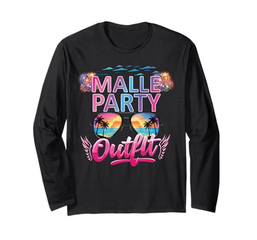 Malle Party Gruppenshirt Mallorca Outfit Damen Herren Party Langarmshirt Malle Party Gruppenshirt Mallorca Outfit Damen Herren Party Langarmshirt von Lustige Party Köstüme Frauen Männer Urlaub
