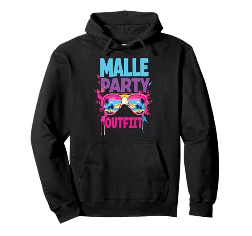Malle Party Gruppenshirt Mallorca Outfit Damen Herren Party Pullover Hoodie von Lustige Party Köstüme Frauen Männer Urlaub