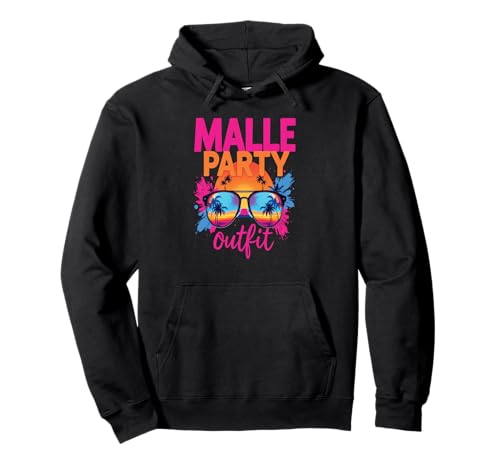 Malle Party Gruppenshirt Mallorca Outfit Damen Herren Party Pullover Hoodie von Lustige Party Köstüme Frauen Männer Urlaub