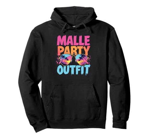 Malle Party Gruppenshirt Mallorca Outfit Damen Herren Party Pullover Hoodie von Lustige Party Köstüme Frauen Männer Urlaub