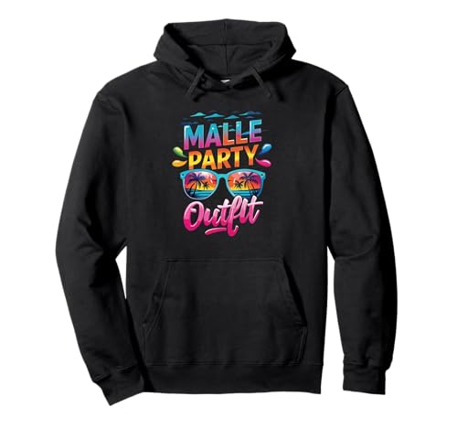 Malle Party Gruppenshirt Mallorca Outfit Damen Herren Party Pullover Hoodie von Lustige Party Köstüme Frauen Männer Urlaub