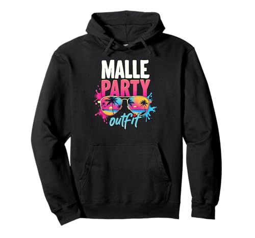Malle Party Gruppenshirt Mallorca Outfit Damen Herren Party Pullover Hoodie von Lustige Party Köstüme Frauen Männer Urlaub