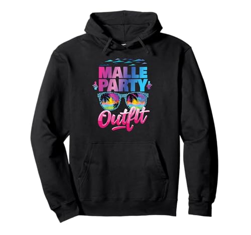 Malle Party Gruppenshirt Mallorca Outfit Damen Herren Party Pullover Hoodie von Lustige Party Köstüme Frauen Männer Urlaub