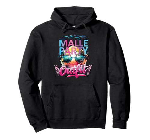 Malle Party Gruppenshirt Mallorca Outfit Damen Herren Party Pullover Hoodie von Lustige Party Köstüme Frauen Männer Urlaub