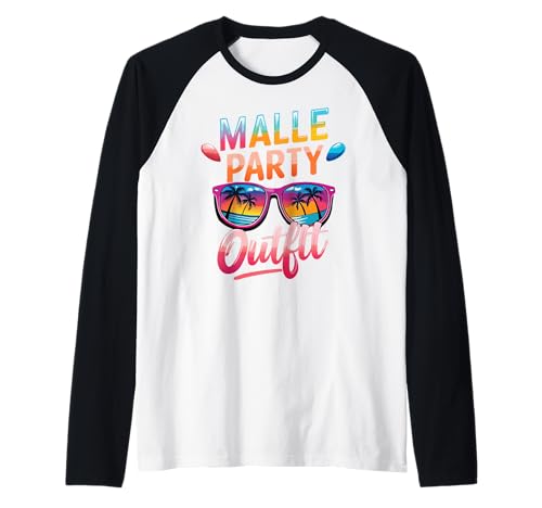 Malle Party Gruppenshirt Mallorca Outfit Damen Herren Party Raglan von Lustige Party Köstüme Frauen Männer Urlaub