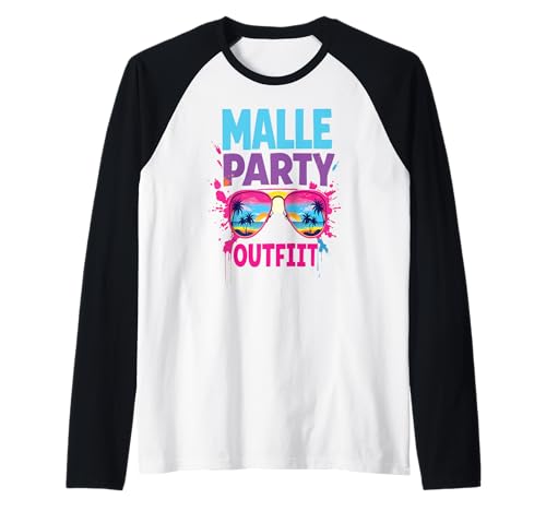 Malle Party Gruppenshirt Mallorca Outfit Damen Herren Party Raglan von Lustige Party Köstüme Frauen Männer Urlaub
