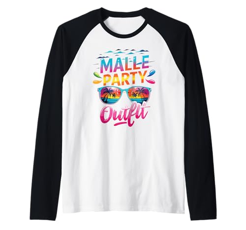 Malle Party Gruppenshirt Mallorca Outfit Damen Herren Party Raglan von Lustige Party Köstüme Frauen Männer Urlaub