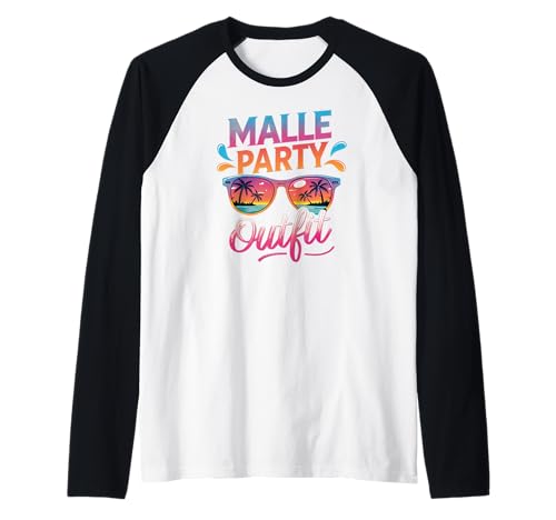 Malle Party Gruppenshirt Mallorca Outfit Damen Herren Party Raglan von Lustige Party Köstüme Frauen Männer Urlaub