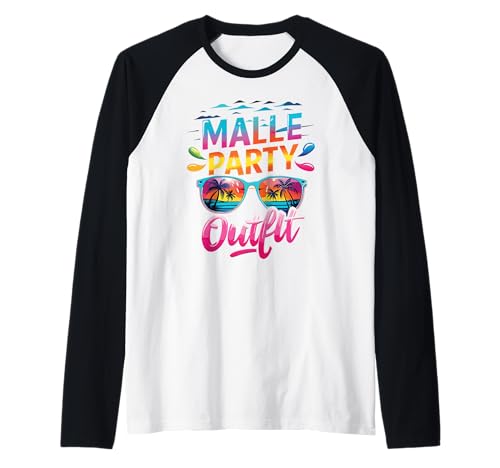 Malle Party Gruppenshirt Mallorca Outfit Damen Herren Party Raglan von Lustige Party Köstüme Frauen Männer Urlaub