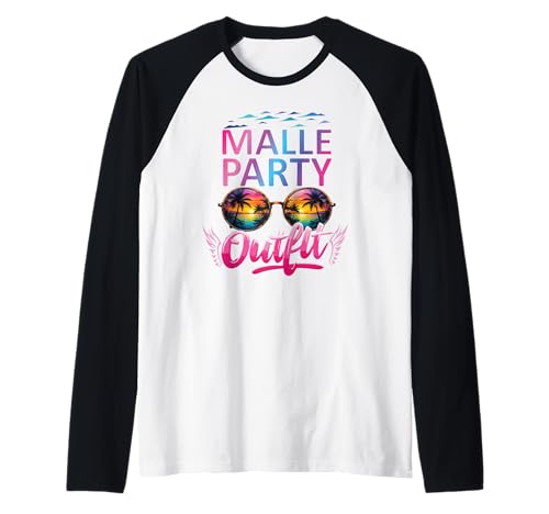 Malle Party Gruppenshirt Mallorca Outfit Damen Herren Party Raglan von Lustige Party Köstüme Frauen Männer Urlaub