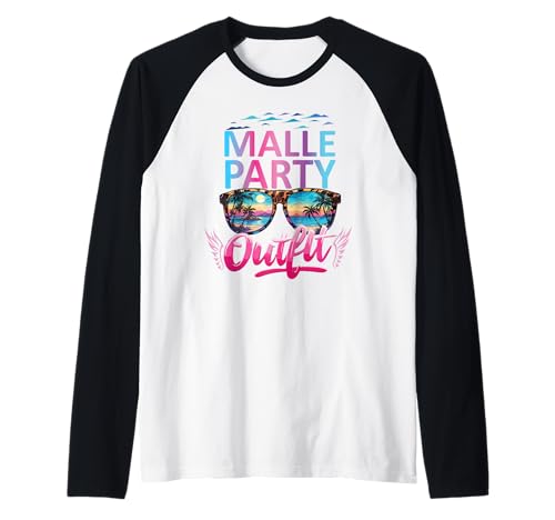 Malle Party Gruppenshirt Mallorca Outfit Damen Herren Party Raglan von Lustige Party Köstüme Frauen Männer Urlaub