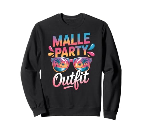 Malle Party Gruppenshirt Mallorca Outfit Damen Herren Party Sweatshirt Malle Party Gruppenshirt Mallorca Outfit Damen Herren Party Sweatshirt von Lustige Party Köstüme Frauen Männer Urlaub
