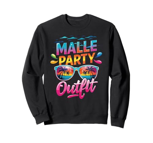 Malle Party Gruppenshirt Mallorca Outfit Damen Herren Party Sweatshirt Malle Party Gruppenshirt Mallorca Outfit Damen Herren Party Sweatshirt von Lustige Party Köstüme Frauen Männer Urlaub