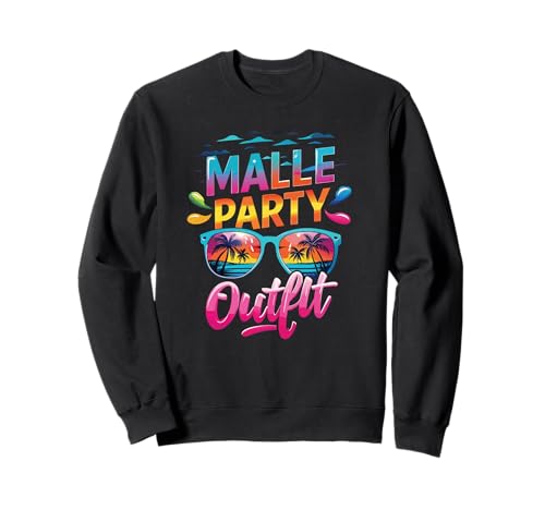 Malle Party Gruppenshirt Mallorca Outfit Damen Herren Party Sweatshirt Malle Party Gruppenshirt Mallorca Outfit Damen Herren Party Sweatshirt von Lustige Party Köstüme Frauen Männer Urlaub
