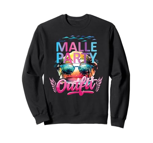 Malle Party Gruppenshirt Mallorca Outfit Damen Herren Party Sweatshirt Malle Party Gruppenshirt Mallorca Outfit Damen Herren Party Sweatshirt von Lustige Party Köstüme Frauen Männer Urlaub