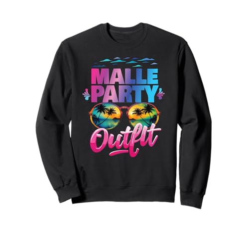 Malle Party Gruppenshirt Mallorca Outfit Damen Herren Party Sweatshirt Malle Party Gruppenshirt Mallorca Outfit Damen Herren Party Sweatshirt von Lustige Party Köstüme Frauen Männer Urlaub