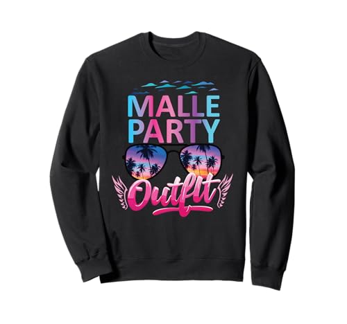 Malle Party Gruppenshirt Mallorca Outfit Damen Herren Party Sweatshirt Malle Party Gruppenshirt Mallorca Outfit Damen Herren Party Sweatshirt von Lustige Party Köstüme Frauen Männer Urlaub
