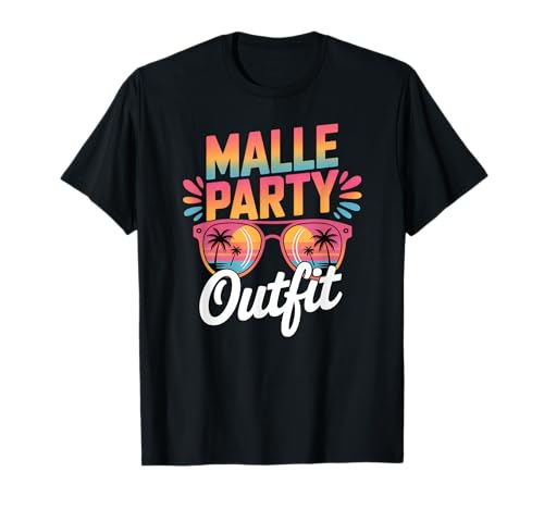 Malle Party Gruppenshirt Mallorca Outfit Damen Herren Party T-Shirt von Lustige Party Köstüme Frauen Männer Urlaub