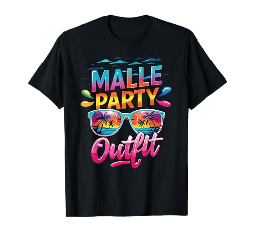 Malle Party Gruppenshirt Mallorca Outfit Damen Herren Party T-Shirt von Lustige Party Köstüme Frauen Männer Urlaub