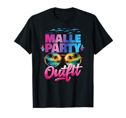Malle Party Gruppenshirt Mallorca Outfit Damen Herren Party T-Shirt von Lustige Party Köstüme Frauen Männer Urlaub