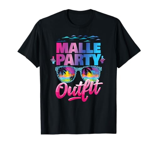 Malle Party Gruppenshirt Mallorca Outfit Damen Herren Party T-Shirt von Lustige Party Köstüme Frauen Männer Urlaub