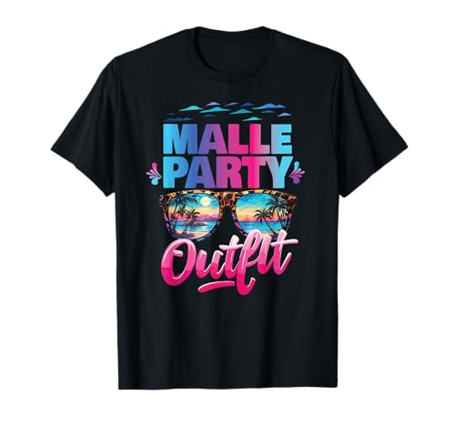 Malle Party Gruppenshirt Mallorca Outfit Damen Herren Party T-Shirt von Lustige Party Köstüme Frauen Männer Urlaub