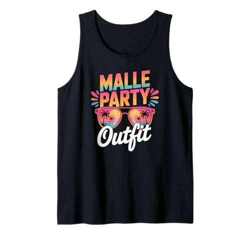 Malle Party Gruppenshirt Mallorca Outfit Damen Herren Party Tank Top Malle Party Gruppenshirt Mallorca Outfit Damen Herren Party Tank Top von Lustige Party Köstüme Frauen Männer Urlaub