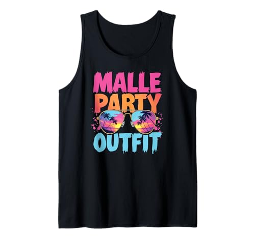 Malle Party Gruppenshirt Mallorca Outfit Damen Herren Party Tank Top Malle Party Gruppenshirt Mallorca Outfit Damen Herren Party Tank Top von Lustige Party Köstüme Frauen Männer Urlaub