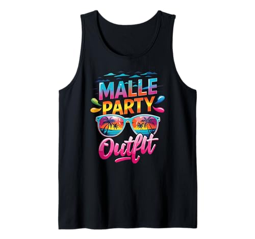 Malle Party Gruppenshirt Mallorca Outfit Damen Herren Party Tank Top Malle Party Gruppenshirt Mallorca Outfit Damen Herren Party Tank Top von Lustige Party Köstüme Frauen Männer Urlaub