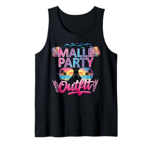 Malle Party Gruppenshirt Mallorca Outfit Damen Herren Party Tank Top Malle Party Gruppenshirt Mallorca Outfit Damen Herren Party Tank Top von Lustige Party Köstüme Frauen Männer Urlaub