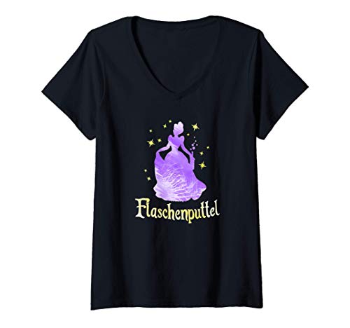Damen Flaschenputtel Prinzessin | Junggesellenabschied JGA Party T-Shirt mit V-Ausschnitt Damen Flaschenputtel Prinzessin | Junggesellenabschied JGA Party T-Shirt mit V-Ausschnitt von Lustige Party und Trink Bekleidung