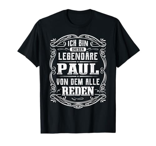 Lustige Paul Geschenke Ich Bin Dieser Legendäre Paul T-Shirt Vatertag Herren Schwarz Klein Klassisch Cartoon T-Shirt Klassische Passform Halbarm Crew-Ausschnitt Polyester Lustige Paul Geschenke Ich Bin Dieser Legendäre Paul T-Shirt Vatertag Herren Schwarz Klein Klassisch Cartoon T-Shirt Klassische Passform Halbarm Crew-Ausschnitt Polyester von Lustige Paul Geschenke