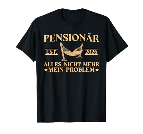 Herren Pension 2026 Arbeitskollege Angehender Pensionär T-Shirt Herren Pension 2026 Arbeitskollege Angehender Pensionär T-Shirt von Lustige Pension Sprüche Renteneintritt Mann