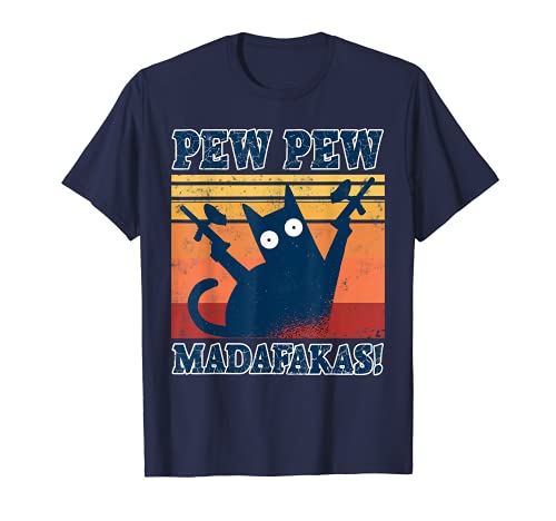 Herren Cat Pew Pew Madafakas Crazy Katze Pistole lustiges Paintball T-Shirt Herren Cat Pew Pew Madafakas Crazy Katze Pistole lustiges Paintball T-Shirt von Lustige Pew Pew Madafakas Paintball Geschenkideen