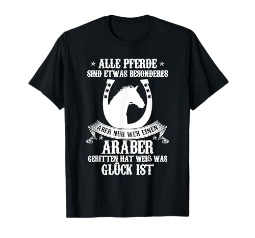 Damen Araber Pferde Reiten Reitsport Reiterin Geschenk T-Shirt Damen Araber Pferde Reiten Reitsport Reiterin Geschenk T-Shirt von Lustige Pferd Reiter Bekleidung Damen & Mädchen