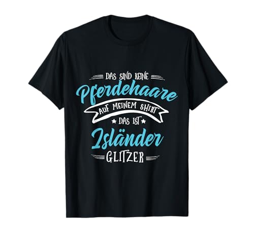 Isländer Glitzer Pferd Pferde Mädchen Geschenk T-Shirt von Lustige Pferde Damen Kinder Geschenk Designs