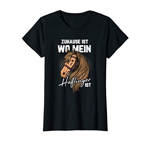 Damen Reiterin Haflinger Pferd Spruch T-Shirt Damen Reiterin Haflinger Pferd Spruch T-Shirt von Lustige Pferde Designs