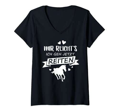 Damen Mir Reichts Ich Geh Jetzt Reiten - Lustiges Pferde Reit T-Shirt mit V-Ausschnitt Damen Mir Reichts Ich Geh Jetzt Reiten - Lustiges Pferde Reit T-Shirt mit V-Ausschnitt von Lustige Pferde Reiten & Reitsport Sprüche