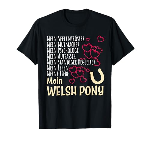 Damen Pferdespruch Reiterin Geschenk Welsh Pony Pferde T-Shirt von Lustige Pferde Sprüche Kleidung