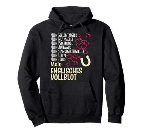 Pferdespruch Reiterin Geschenk Englisches Vollblut Pferde Pullover Hoodie Pferdespruch Reiterin Geschenk Englisches Vollblut Pferde Pullover Hoodie von Lustige Pferde Sprüche Kleidung