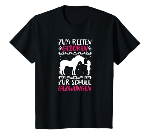 Pferd Mädchen Humor Zum Reiten Geboren Zur Schule Gezwungen T-Shirt Pferd Mädchen Humor Zum Reiten Geboren Zur Schule Gezwungen T-Shirt von Lustige Pferde T-Shirts & Geschenke für Pferdefans