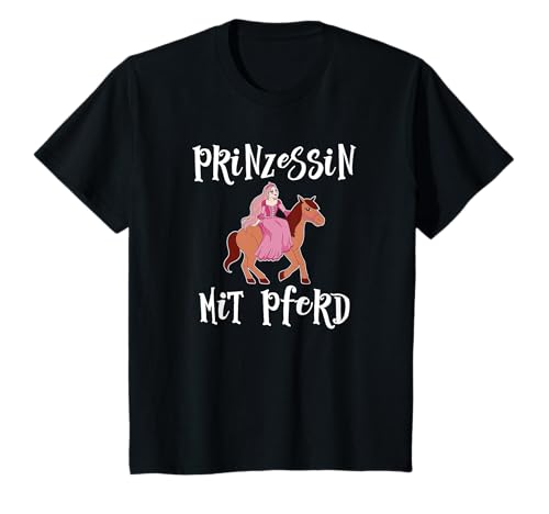 Kinder Pferdemädchen Mädchen Süß Prinzessin Mit Pferd T-Shirt Kinder Pferdemädchen Mädchen Süß Prinzessin Mit Pferd T-Shirt von Lustige Pferde T-Shirts & Geschenke für Pferdefans