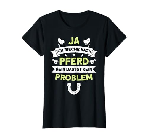 Ja ich rieche nach Pferd Mädchen Reitsport T-Shirt Ja ich rieche nach Pferd Mädchen Reitsport T-Shirt von Lustige Pferdesprüche Reiterin Pony