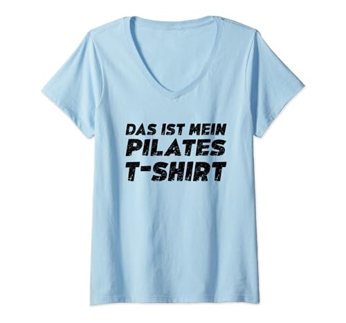 Damen Das Ist Mein Pilates T-Shirt Lustiges Pilates Spruch T-Shirt mit V-Ausschnitt Damen Das Ist Mein Pilates T-Shirt Lustiges Pilates Spruch T-Shirt mit V-Ausschnitt von Lustige Pilates Geschenke Tshirts